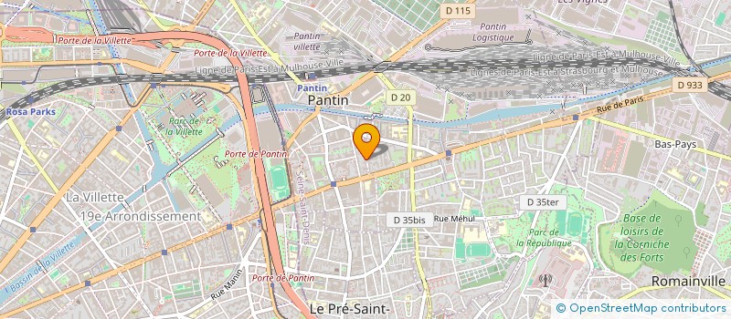 localisation de l'entreprise MONSIEUR SALAH AMMOUCHI  PANTIN