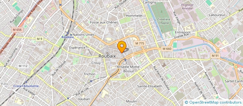 localisation de l'entreprise MONSIEUR SALAH AYACHE  ROUBAIX