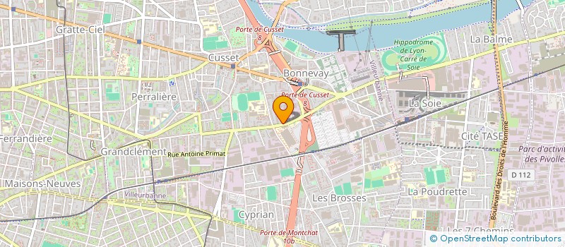 localisation de l'entreprise MONSIEUR SALAH BAKOUCHE  VILLEURBANNE