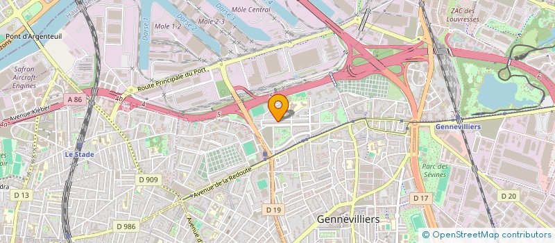 localisation de l'entreprise MONSIEUR SALAH BELKHEIR  GENNEVILLIERS