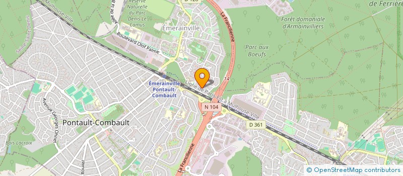 localisation de l'entreprise MONSIEUR SALAH BEN HAMMED  EMERAINVILLE