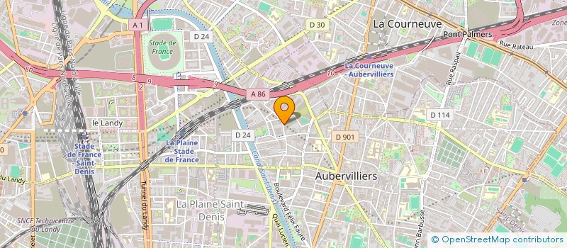 localisation de l'entreprise MONSIEUR SALAH BEN SAID à AUBERVILLIERS
