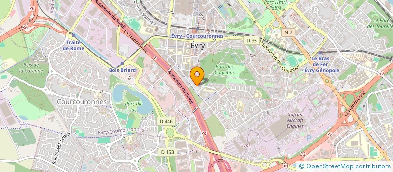 localisation de l'entreprise MONSIEUR SALAH BENRABAH  EVRY-COURCOURONNES