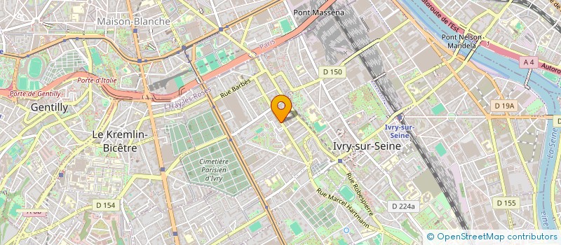 localisation de l'entreprise MONSIEUR SALAH BENSALAK  IVRY-SUR-SEINE