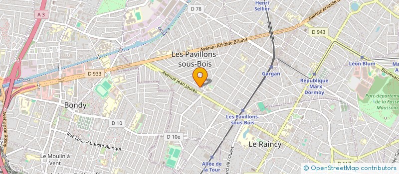 localisation de l'entreprise MONSIEUR SALAH BOUALLAK  LES PAVILLONS-SOUS-BOIS