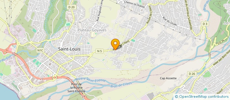 localisation de l'entreprise MONSIEUR SALAH BOUDJENAH  SAINT-LOUIS