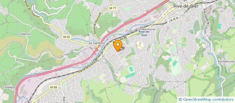 localisation de l'entreprise MONSIEUR SALAH BOUGAA  RIVE-DE-GIER