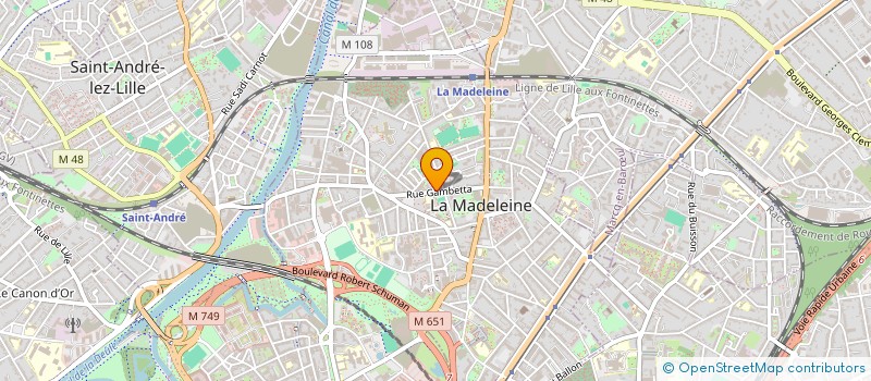 localisation de l'entreprise MONSIEUR SALAH BOUZABA à LA MADELEINE