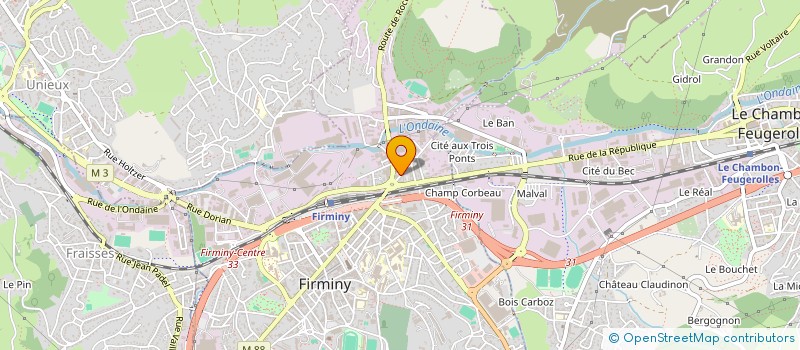 localisation de l'entreprise MONSIEUR SALAH EDDINE BAHLOUL  FIRMINY