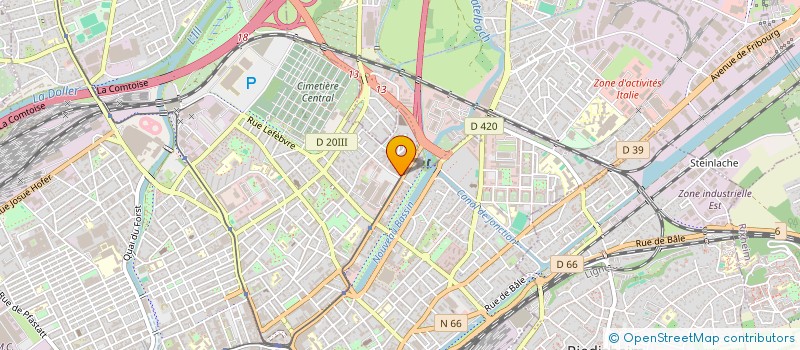 localisation de l'entreprise MONSIEUR SALAH EDDINE DJABOU  MULHOUSE