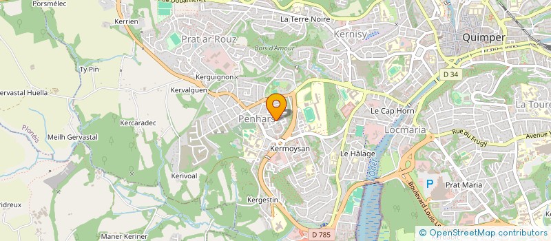 localisation de l'entreprise MONSIEUR SALAH EDDINE ELKASMI  QUIMPER