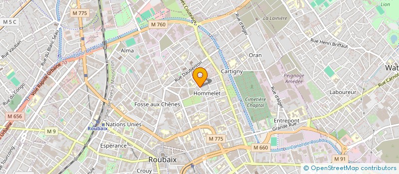 localisation de l'entreprise MONSIEUR SALAH EDDINE HADJADJ à ROUBAIX