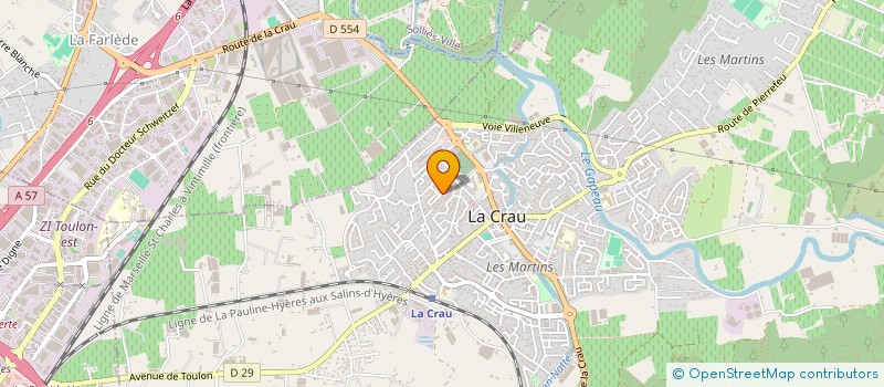 localisation de l'entreprise MONSIEUR SALAH EDDINE KADDOUR DEJBBAR  LA CRAU