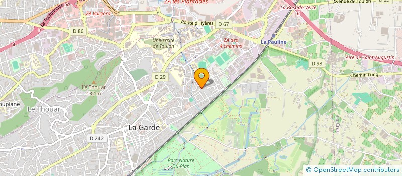 localisation de l'entreprise MONSIEUR SALAH EDDINE KHELOUFI  LA GARDE