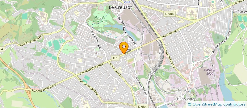 localisation de l'entreprise MONSIEUR SALAH-EDDINE MEGHERBI  LE CREUSOT