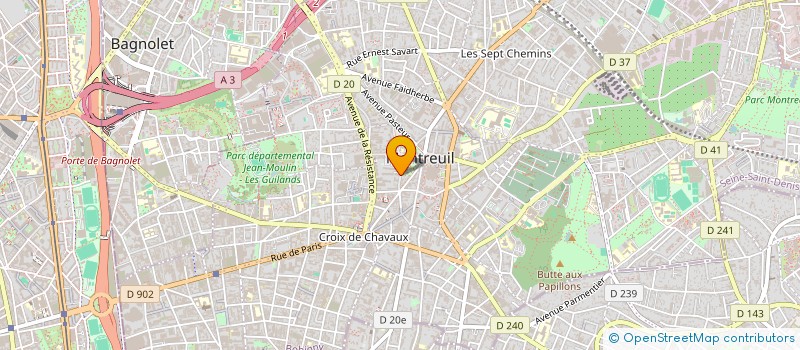 localisation de l'entreprise MONSIEUR SALAH EL BOUHALI  MONTREUIL