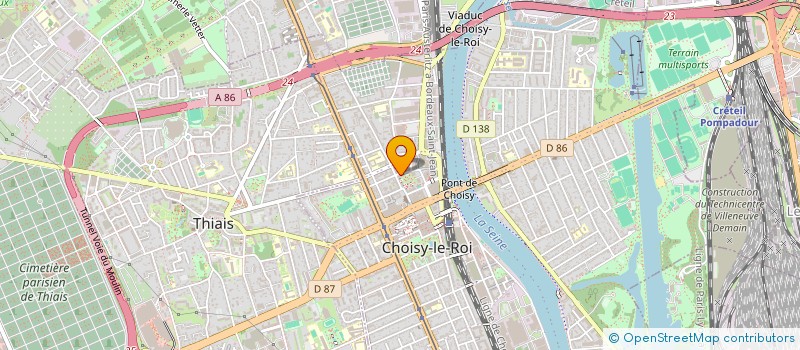 localisation de l'entreprise MONSIEUR SALAH EL KHAMMASSI  CHOISY-LE-ROI