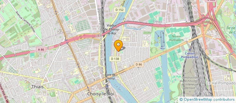 localisation de l'entreprise MONSIEUR SALAH GUECHTAL  CHOISY-LE-ROI