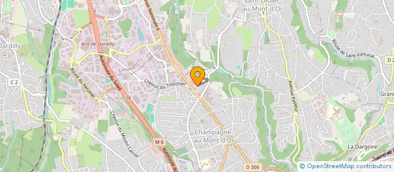 localisation de l'entreprise MONSIEUR SALAH GUERBAS  CHAMPAGNE-AU-MONT-D'OR