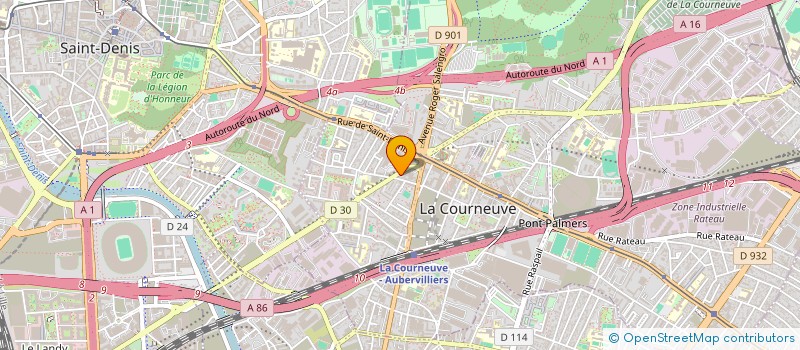 localisation de l'entreprise MONSIEUR SALAH HASSAK à LA COURNEUVE