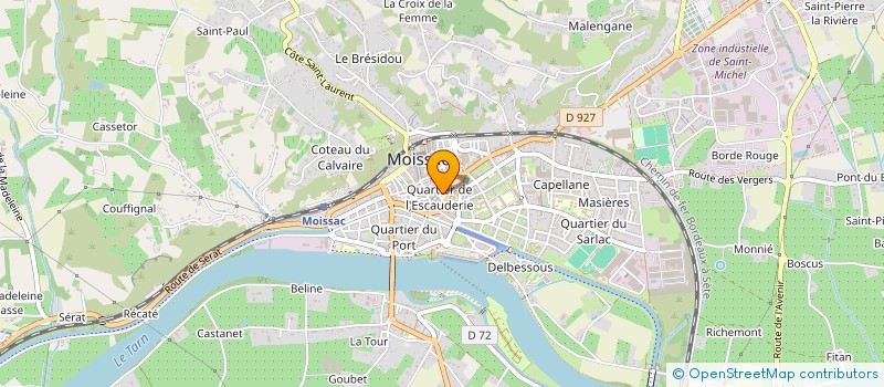 localisation de l'entreprise MONSIEUR SALAH HASSISSENE  MOISSAC