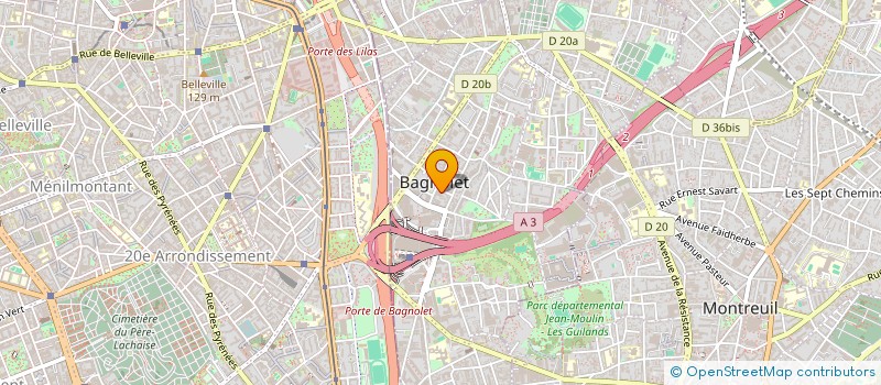 localisation de l'entreprise MONSIEUR SALAH IBRAHIM à BAGNOLET