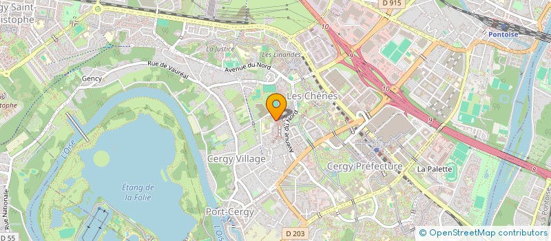 localisation de l'entreprise MONSIEUR SALAH IGOUDJIL  CERGY