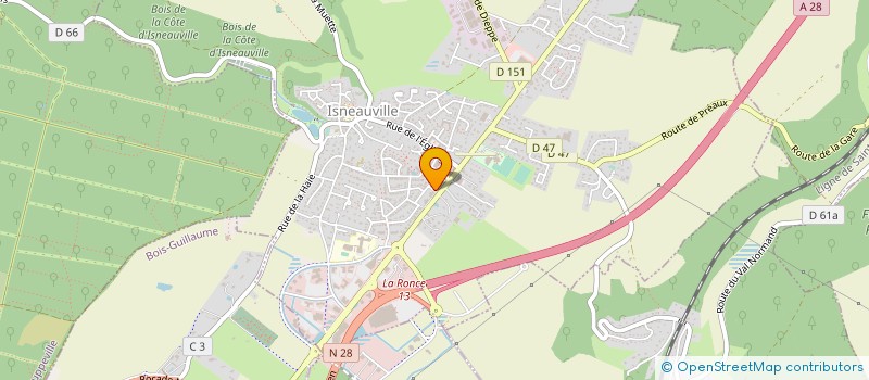 localisation de l'entreprise MONSIEUR SALAH IKKEN  ISNEAUVILLE