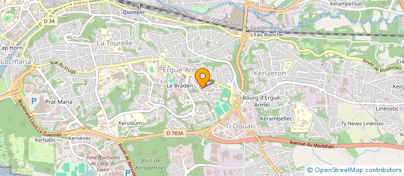 localisation de l'entreprise MONSIEUR SALAH KHLIFI  QUIMPER