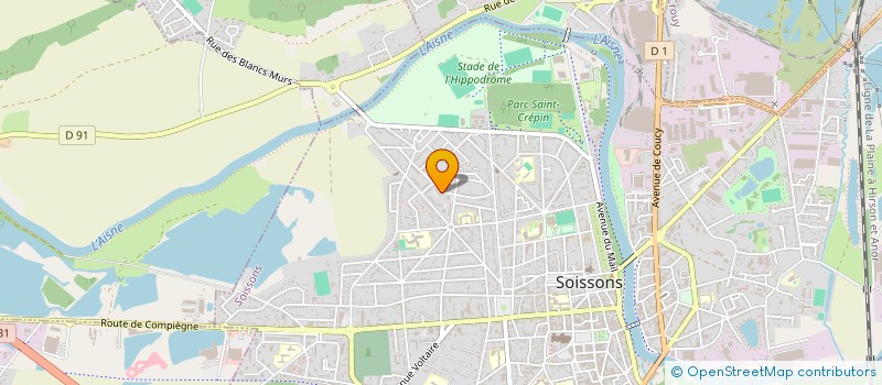 localisation de l'entreprise MONSIEUR SALAH KRIDANE à SOISSONS