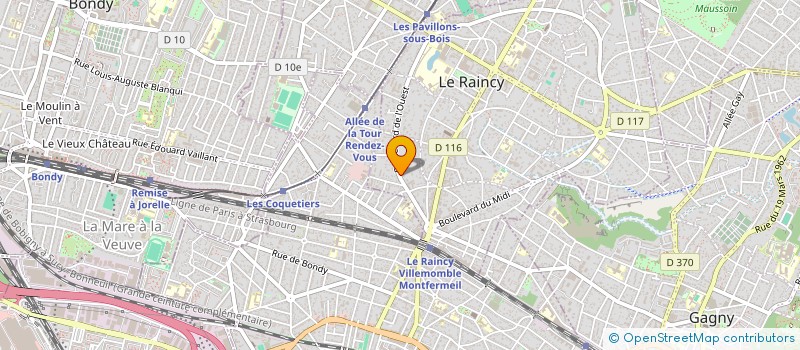 localisation de l'entreprise MONSIEUR SALAH LAATAR  LE RAINCY