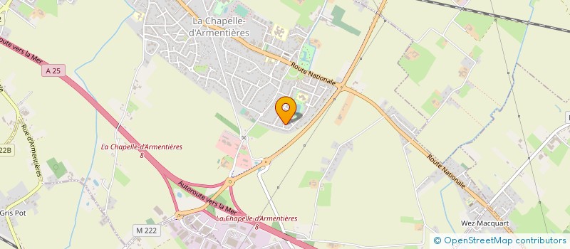 localisation de l'entreprise MONSIEUR SALAH LAOUAR à LA CHAPELLE-D'ARMENTIERES