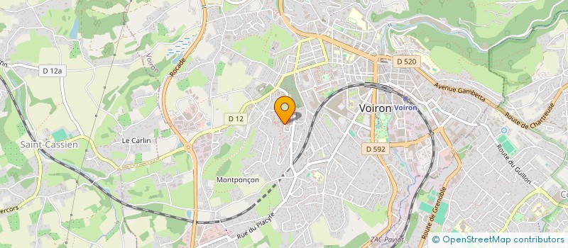 localisation de l'entreprise MONSIEUR SALAH MAQSOUD MARHABI  VOIRON