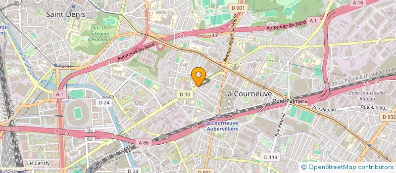 localisation de l'entreprise MONSIEUR SALAH MECHAKOU à LA COURNEUVE