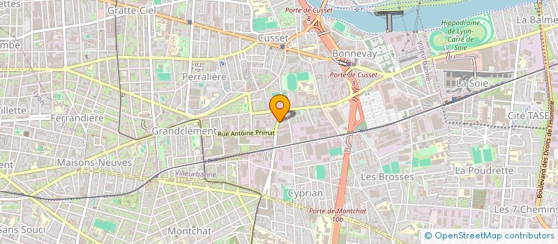 localisation de l'entreprise MONSIEUR SALAH MECHAKRA  VILLEURBANNE