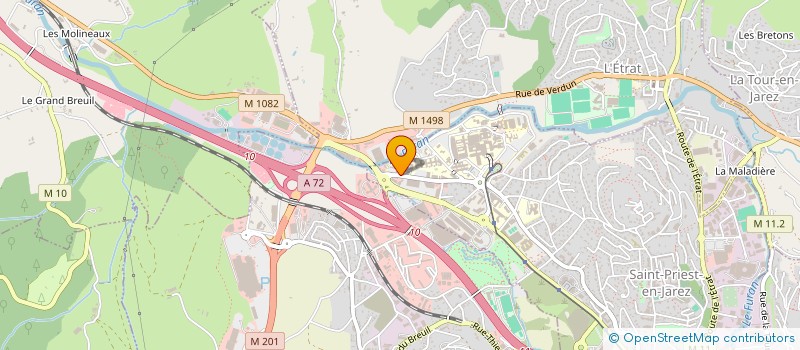 localisation de l'entreprise MONSIEUR SALAH MEHENNI KRICHANE  SAINT-PRIEST-EN-JAREZ