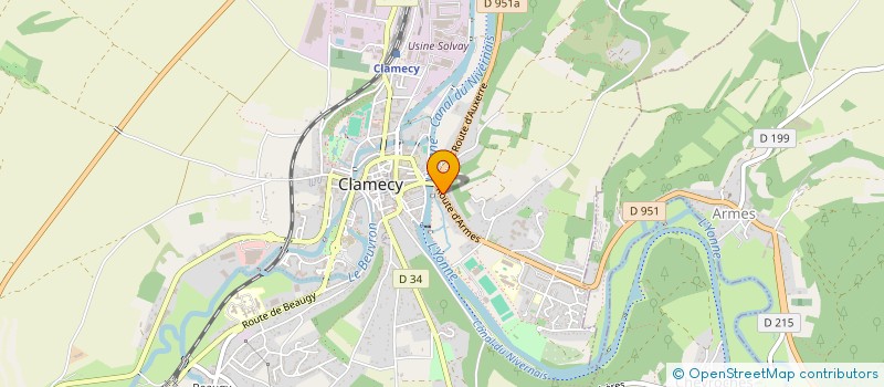 localisation de l'entreprise MONSIEUR SALAH MERIKHI à CLAMECY