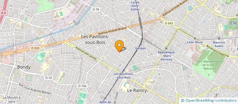 localisation de l'entreprise MONSIEUR SALAH NINA  LES PAVILLONS-SOUS-BOIS