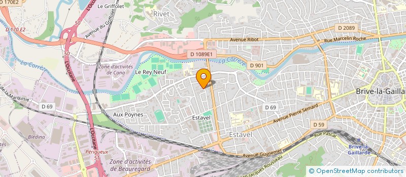 localisation de l'entreprise MONSIEUR SALAH OULJIHAD à BRIVE-LA-GAILLARDE