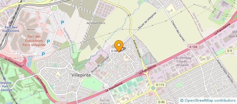 localisation de l'entreprise MONSIEUR SALAH ZAAZOUA à VILLEPINTE