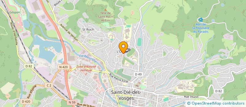 localisation de l'entreprise MONSIEUR SALAH ZAMMEL  SAINT-DIE-DES-VOSGES