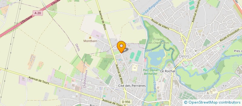 localisation de l'entreprise MONSIEUR SALAH ZERDOUMI  CHATEAUROUX