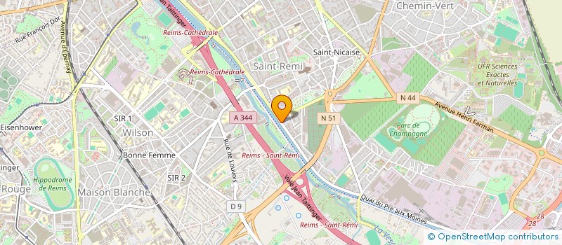 localisation de l'entreprise MONSIEUR SALAHADIN OMAR  REIMS