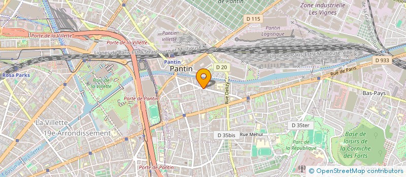 localisation de l'entreprise MONSIEUR SALAHADINE KONATE  PANTIN