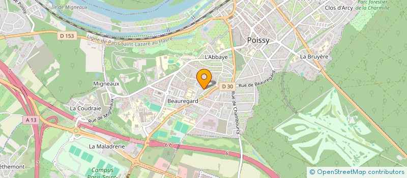 localisation de l'entreprise MONSIEUR SALAHEDDINE BENSALAH à POISSY