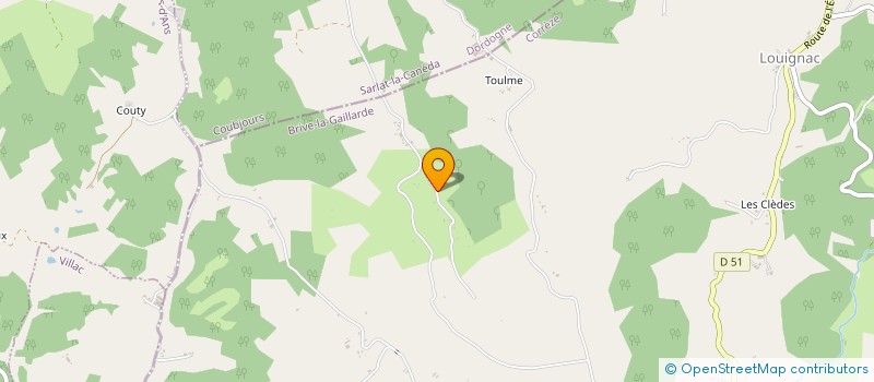 localisation de l'entreprise MONSIEUR SALAM BENOUR  LOUIGNAC