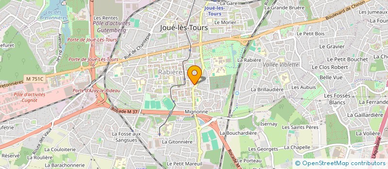 localisation de l'entreprise MONSIEUR SALEEM ALLABOUBI  JOUE-LES-TOURS