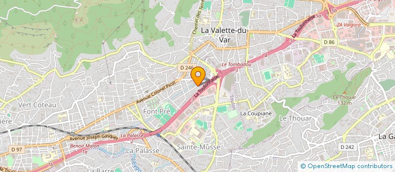 localisation de l'entreprise MONSIEUR SALEM BARHOUMI  TOULON