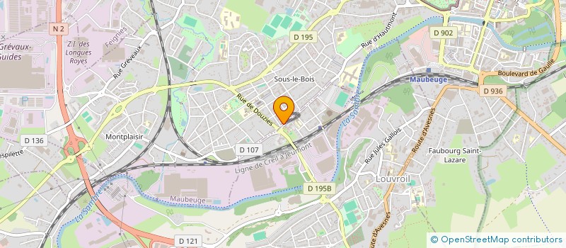localisation de l'entreprise MONSIEUR SALEM BELKADI  MAUBEUGE