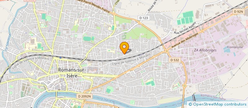 localisation de l'entreprise MONSIEUR SALEM GHRAIRI  ROMANS-SUR-ISERE